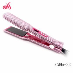 Hair Straightener 2 Inch Bling Crystal Flat Iron Professional Nano-Titanium  Plate Straightening Iron, MCH Instant Heat-up 480℉