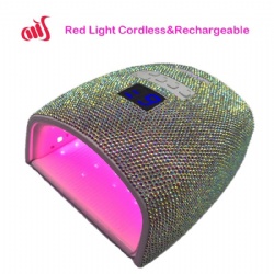 Rechargeable UV Nail Lamp with Bling Crystals