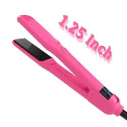 Hair Straightener Ceramic Infrared Flat Iron Pink