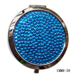 Metal Rhinestone Pocket Mirror