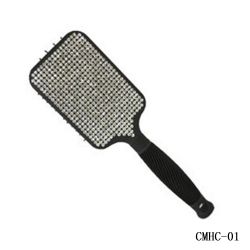 Rhinestone Paddle Hair Brush -Hair Tools