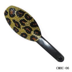 Leopard Crystal Rhinestone  Hair Brush-Beauty Accessories