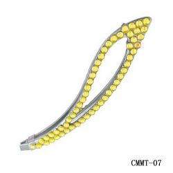 Yellow Crystal Eyebrow Tweezers-Beauty Tools